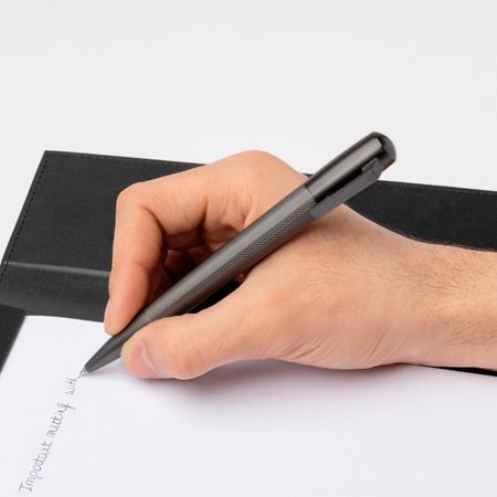 HUGO BOSS Ballpoint pen Pure Matte Dark Chrome