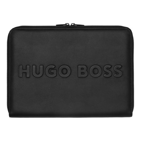 HTA209A-3 HUGO BOSS Conference folder zip A4 Label Black