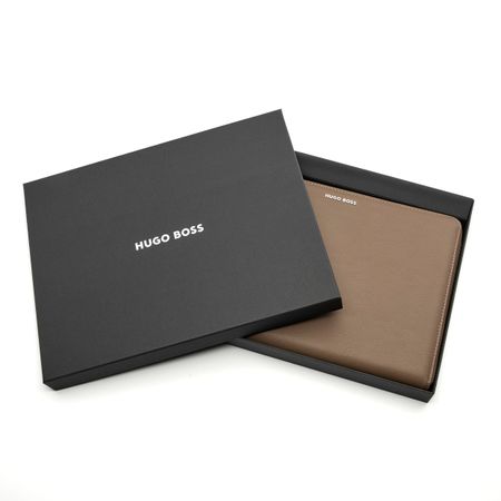 HUGO BOSS Conference folder zip A4 Pure Iconic Camel