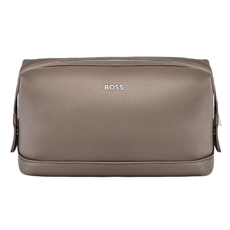 BOSS Toiletry Bag Classic Grained Taupe
