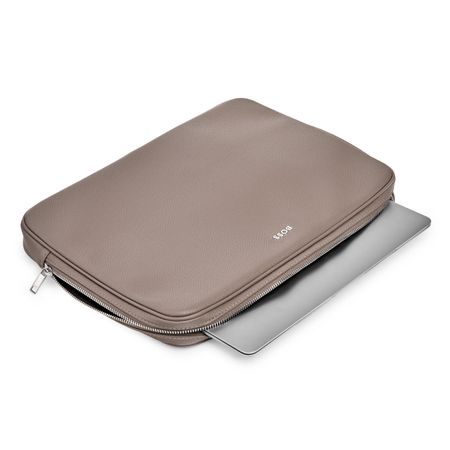 BOSS Laptop bag Classic Grained Taupe