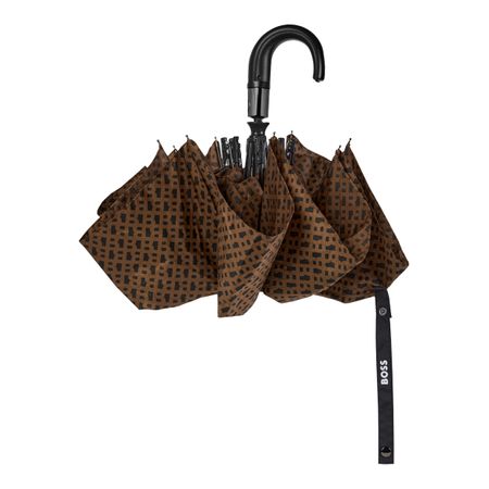BOSS Pocket umbrella Monogramme Camel