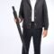 HUN520D-10 HUGO BOSS Umbrella Double B Black & Gun