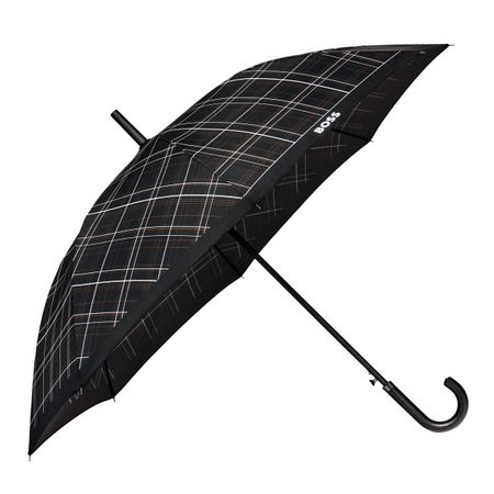BOSS Umbrella Checkered Black