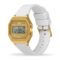 IDR22733-2 ICE digit retro-Metal gold mirror-White -Small