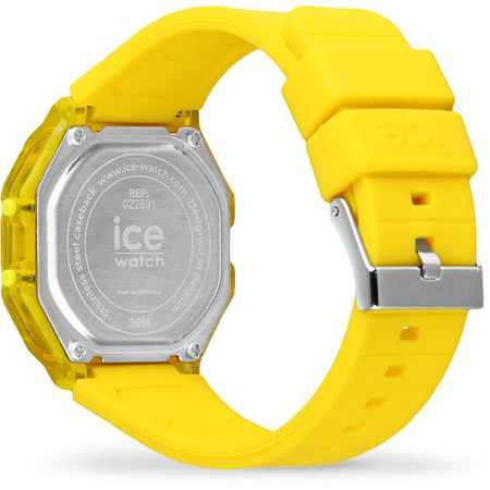 ICE digit retro-Electric yellow-Clear-Small
