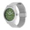 ISS23796-3 ICE steel solar Silver Green Milanese