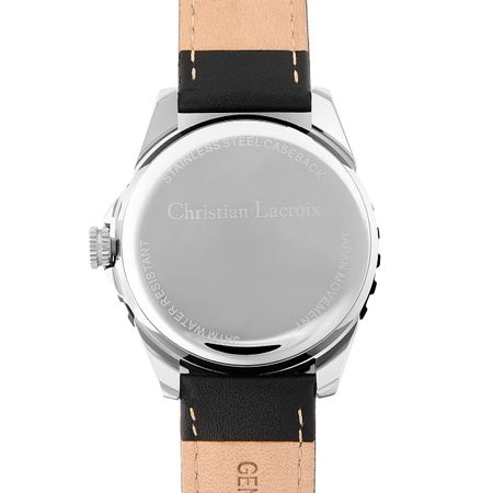LMD489A-7 Date watch Sol Black & Chrome