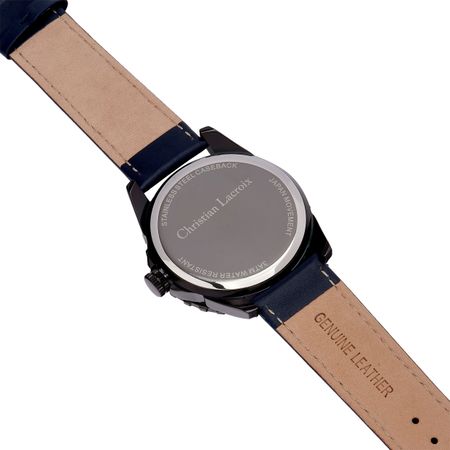 LMD489N-6 Date watch Sol Navy & Black