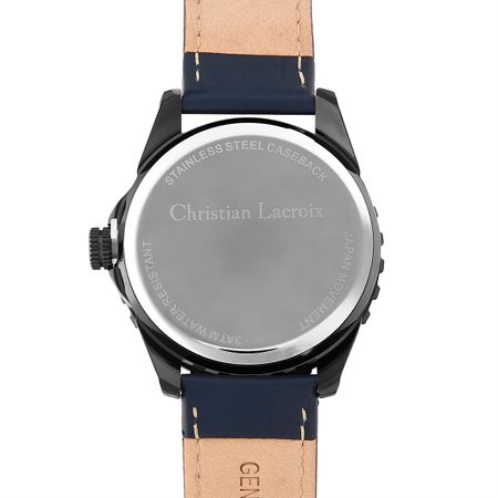 LMD489N-7 Date watch Sol Navy & Black