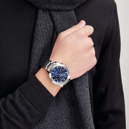 LMD490B-5 Date watch Astrum Chrome / Navy