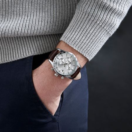 LMK447Y-4 Chronograph Tempus Brown / Silver