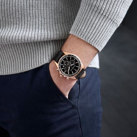 LMK467E-4 Chronograph Caprio Rosegold
