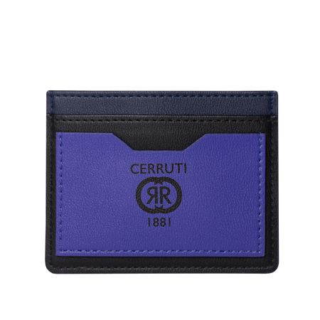 NEC327N-3 Cerruti 1881 Card holder Brick Navy Bright Blue