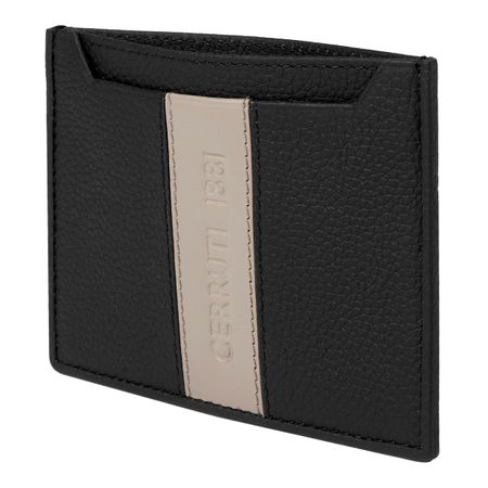 Cerruti 1881 Card holder Delano Taupe & Black