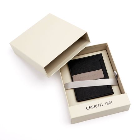 Cerruti 1881 Card holder Delano Taupe & Black