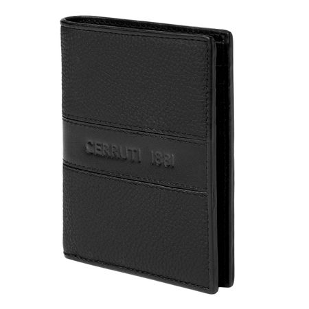 NLE406A-4 Cerruti 1881 Folding card holder Delano Black
