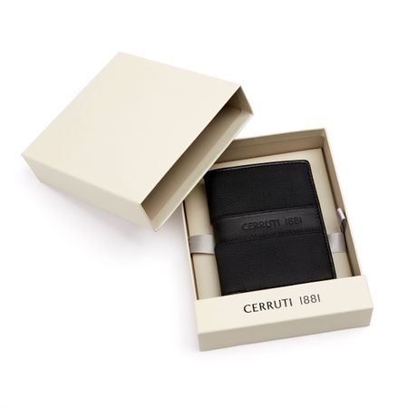 NLE406A-7 Cerruti 1881 Folding card holder Delano Black