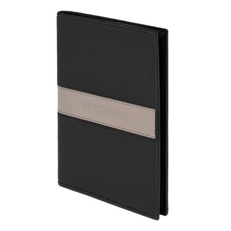 NLP406X-4 Cerruti 1881 Passport holder Delano Taupe & Black
