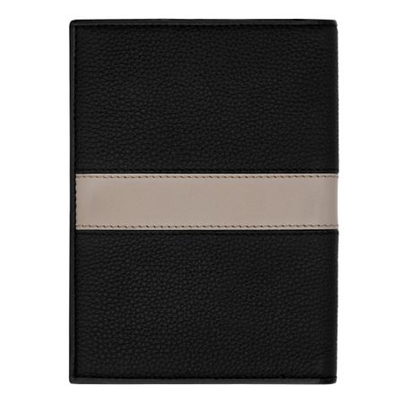 NLP406X-6 Cerruti 1881 Passport holder Delano Taupe & Black