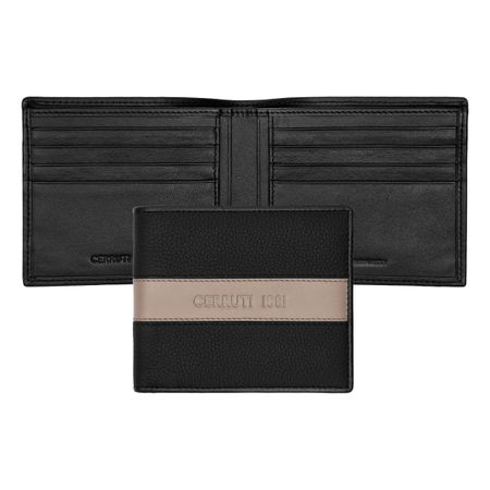 Cerruti 1881 Card wallet Delano Taupe & Black