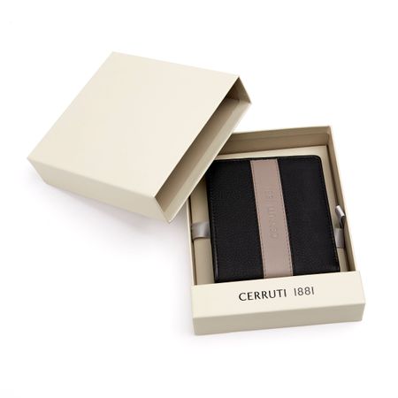 Cerruti 1881 Card wallet Delano Taupe & Black