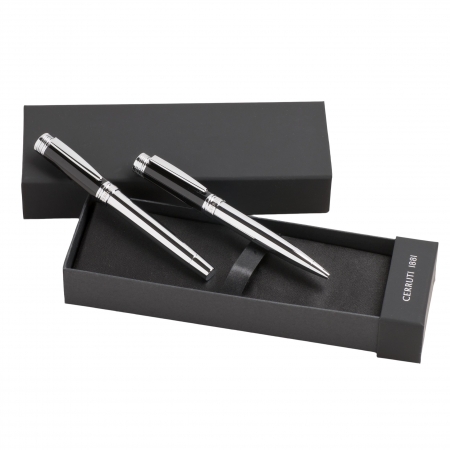 Cerruti 1881 Set Zoom Classic Black (ballpoint pen & fountain pen)