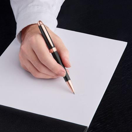 NSI5894E-3 Cerruti 1881 Ballpoint pen Holborn Black & Rosegold