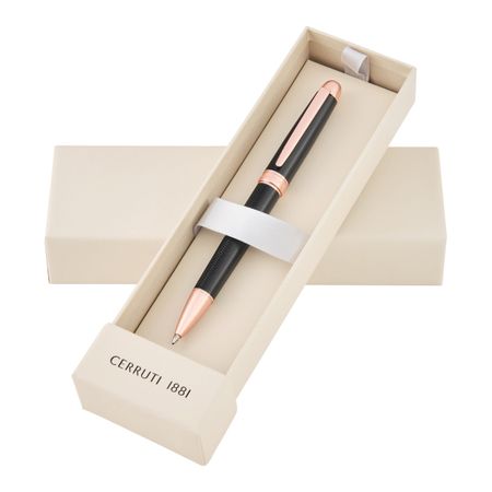 NSI5894E-7 Cerruti 1881 Ballpoint pen Holborn Black & Rosegold
