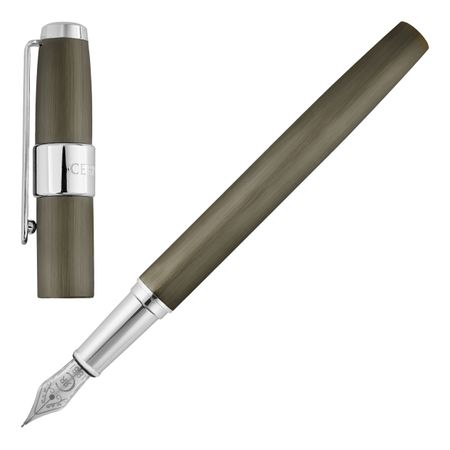 Cerruti 1881 Fountain pen Block Brushed Gun