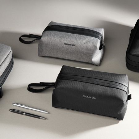 Cerruti 1881 Toiletry Bag Holborn Light Grey