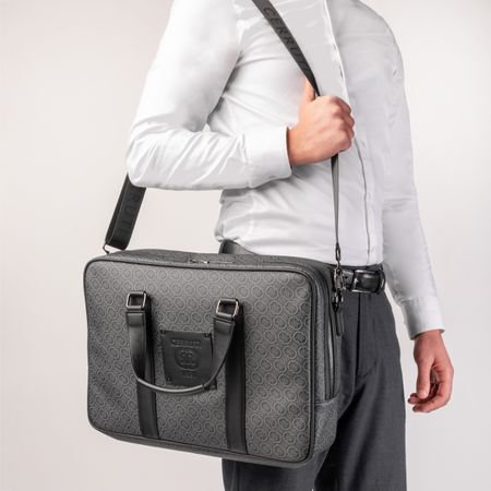 Cerruti 1881 Document bag Logomania Grey