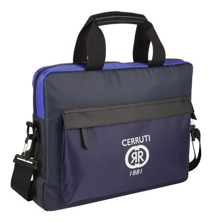 NTD327N-4 Cerruti 1881 Document bag Brick Navy Bright Blue