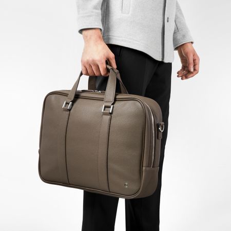 NTD711X-15 Cerruti 1881 Document bag Hamilton Taupe
